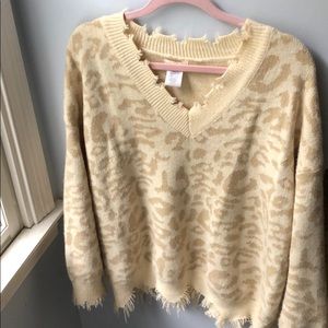 Pink Lily Boutique Cheetah Sweater